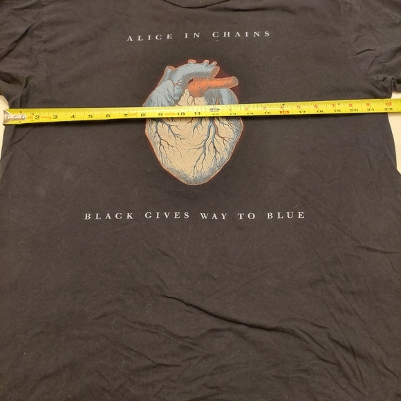 Alice In Chains Black gives way to blue 2010 heart graphic concert t shirt. XL - Picture 6 of 7
